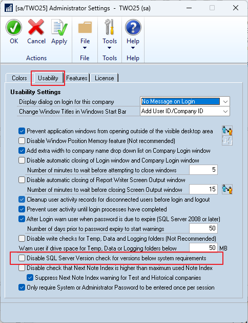 #GPPT SQL Server Version Requirement Warning – Winthrop Development ...