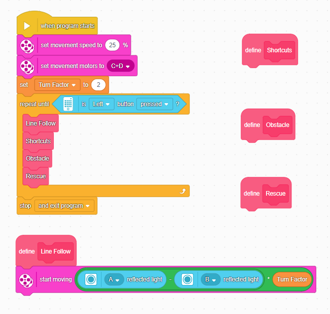 Spike Prime Line Follower Code Examples #Robotics Programming a Spike Prime Line Following Robot – Part 3 ...